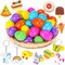 100 Pack Prefilled Easter Eggs with Toys 2 3/8" Plastic